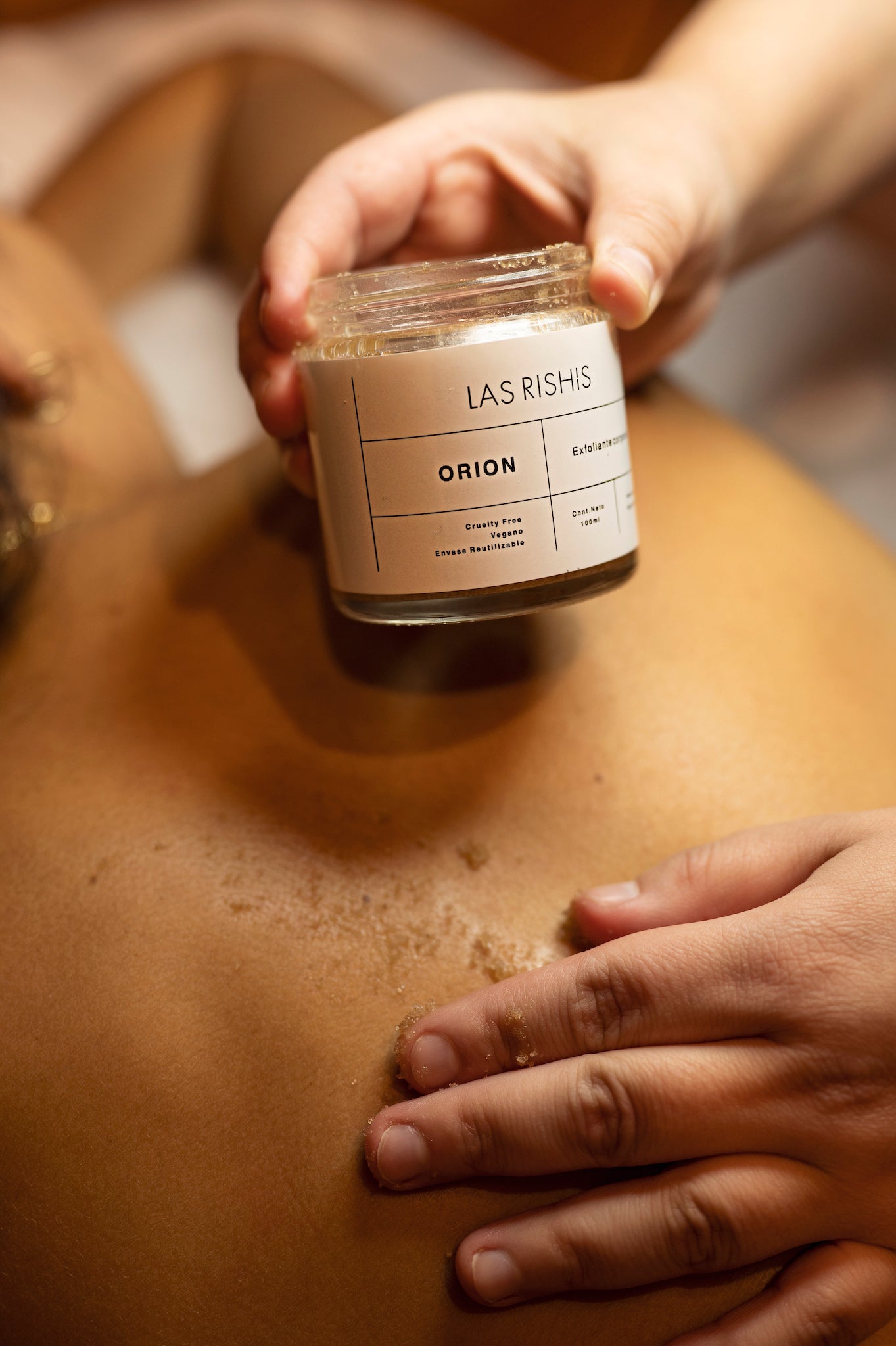tratamiento, espalda, higiene, natural, exfoliación