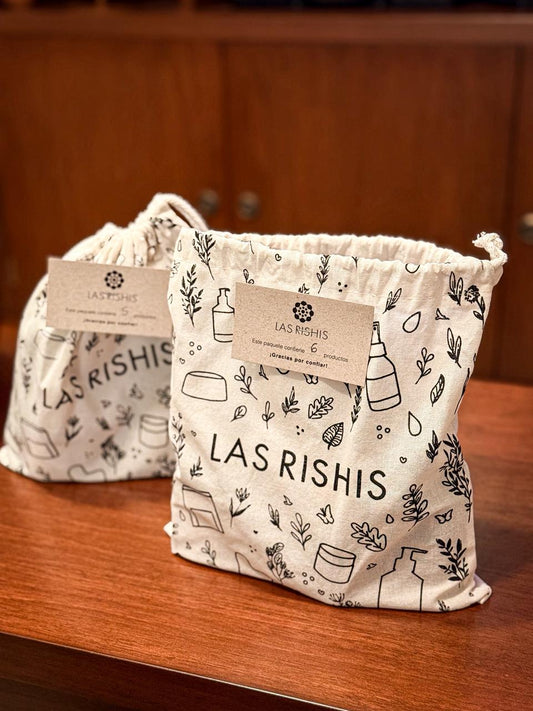 Bolsa de lienzo para regalo.